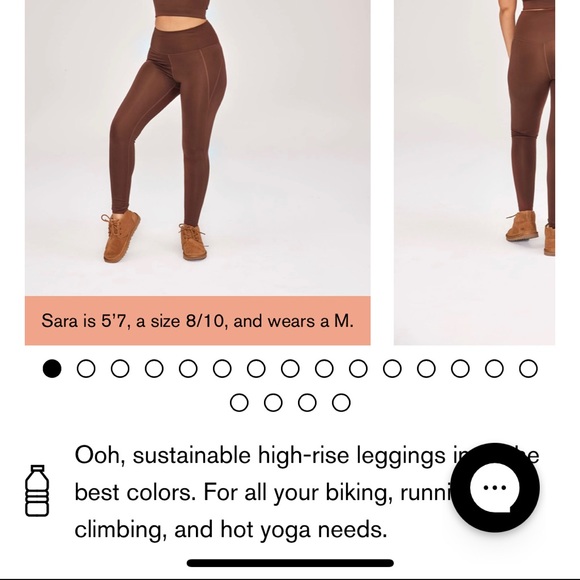 Compressive High-Rise Legging In Color “Earth” - Picture 5 of 6